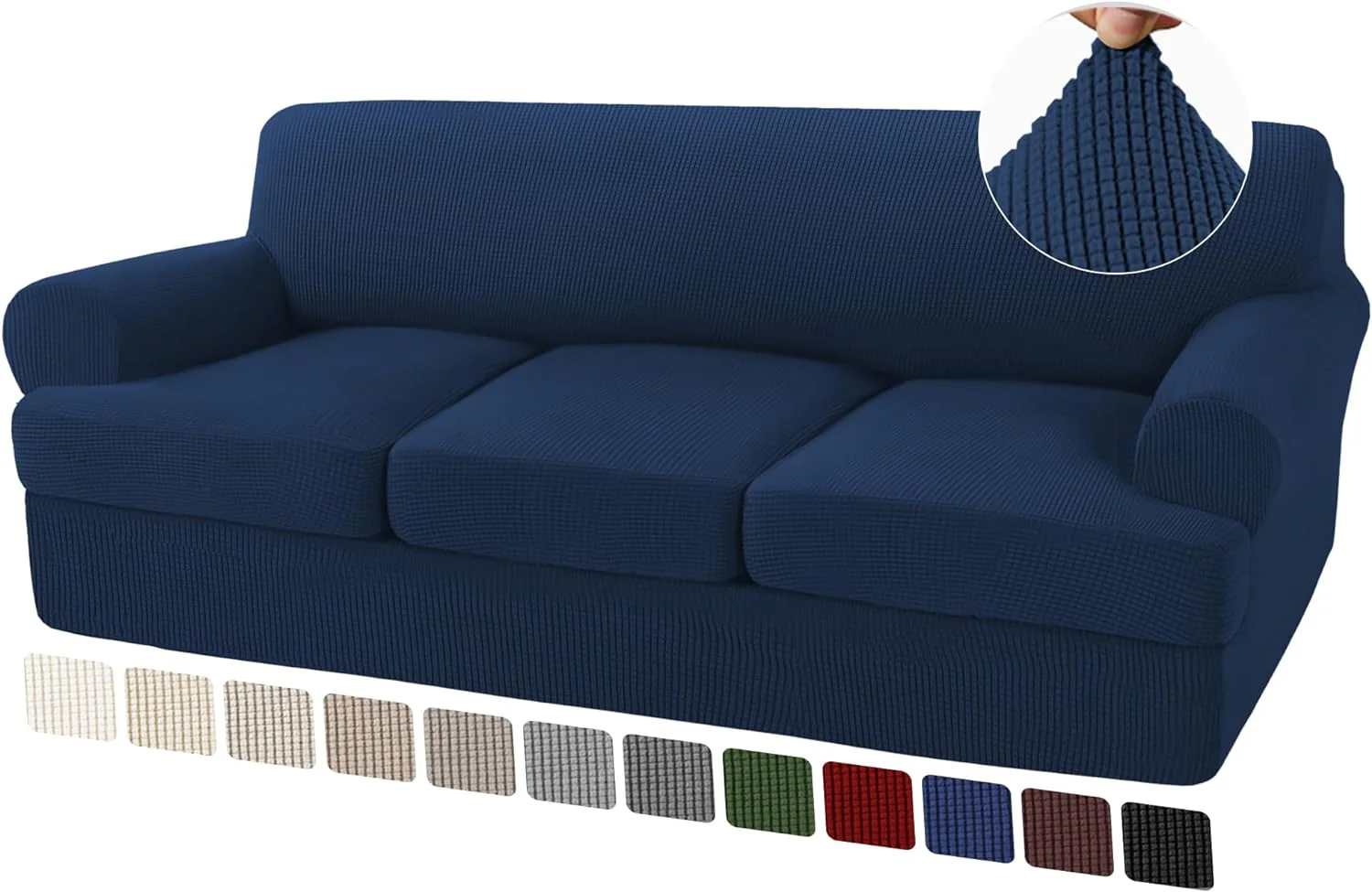 T Cushion Sofa Slipcovers Sofa Cover for T Cushion Sofa Couches Stretch Couch Cover with T Cushion Covers Machine Washable - Image 43