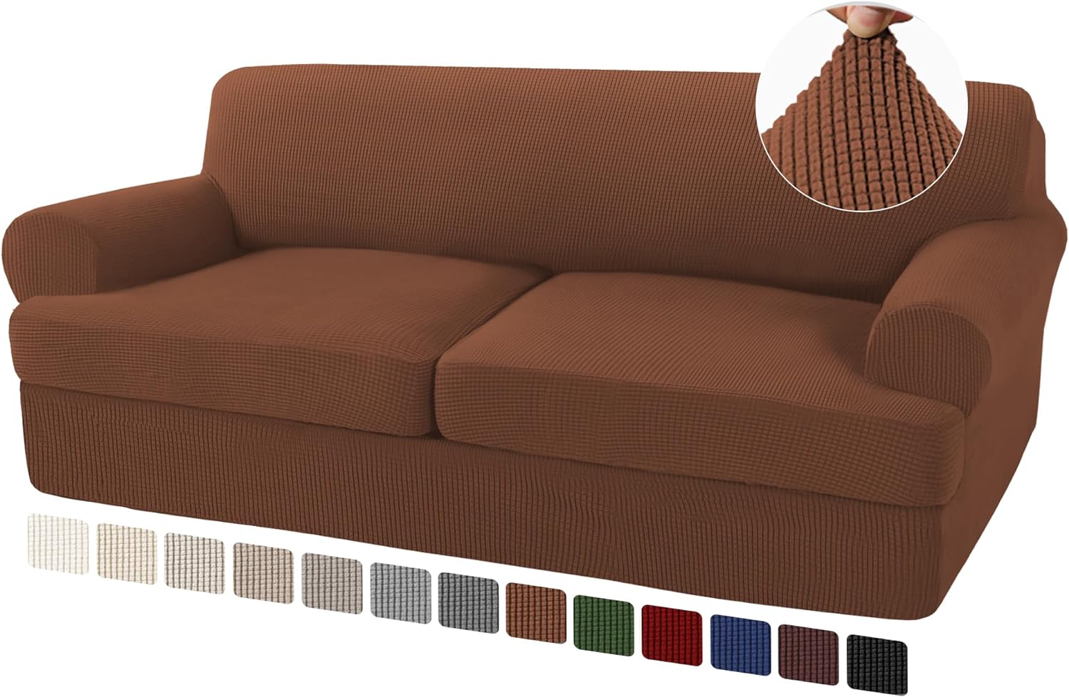 T Cushion Sofa Slipcovers Sofa Cover for T Cushion Sofa Couches Stretch Couch Cover with T Cushion Covers Machine Washable - Image 48