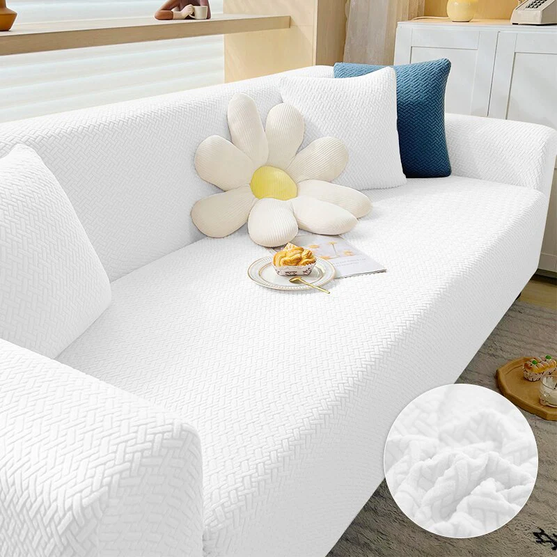Thick Elastic Sofa Cover UK Slipcover For Living Room Stretch Polar Fleece Armchair Cover 1/2/3/4 Seater Corner Couch Cover United Kingdom - Image 17
