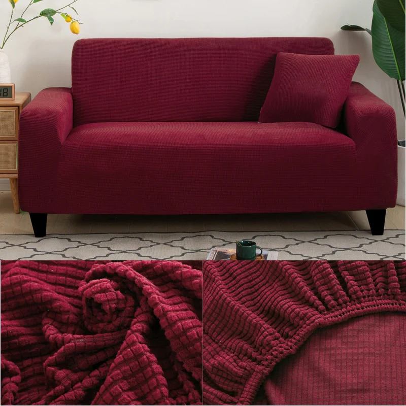 Thick Sofa Protector Jacquard Solid Printed Sofa Covers for Living Room Couch Cover Corner Sofa Slipcover L Shape - Image 16