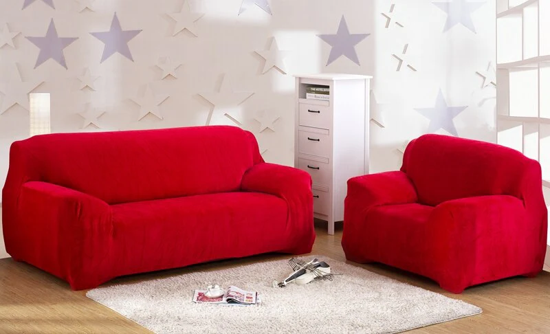 Thick Velvet Sofa Covers for Couch Cover Super Stretch Non Slip Couch Cover Friendly Elastic Furniture Protector Plush Sofa Slipcovers - Image 11
