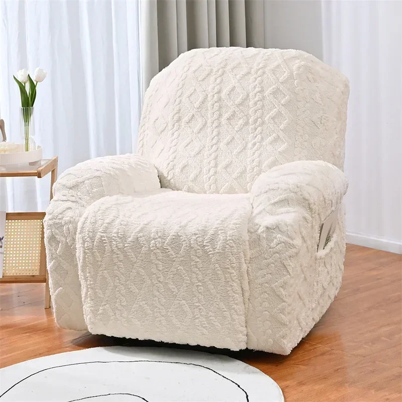 Thicken Plush Recliner Sofa Covers Soft Comfortable Lazy Boy Chair Covers Winter Warm Non Slip Sofa Slipcovers - Image 7