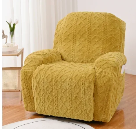 Thicken Plush Recliner Sofa Covers Soft Comfortable Lazy Boy Chair Covers Winter Warm Non Slip Sofa Slipcovers - Image 9