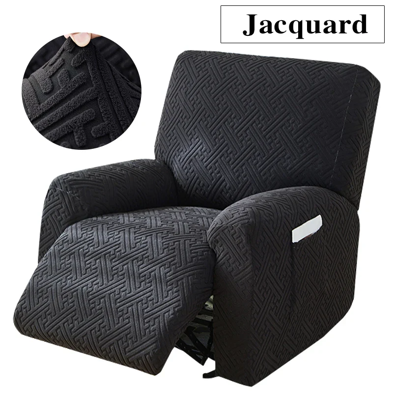 Thicken Recliner Chair Covers Stretch Jacquard Single Armchair Lazy Boy Sofa Relax Functional Sofa Slipcover Non-Slip 4 Pieces/set - Image 10
