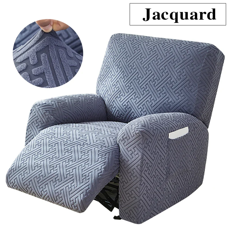Thicken Recliner Chair Covers Stretch Jacquard Single Armchair Lazy Boy Sofa Relax Functional Sofa Slipcover Non-Slip 4 Pieces/set - Image 8
