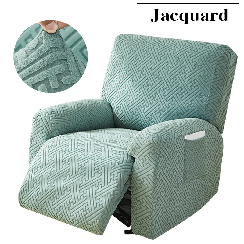 Thicken Recliner Chair Covers Stretch Jacquard Single Armchair Lazy Boy Sofa Relax Functional Sofa Slipcover Non-Slip 4 Pieces/set - Image 9