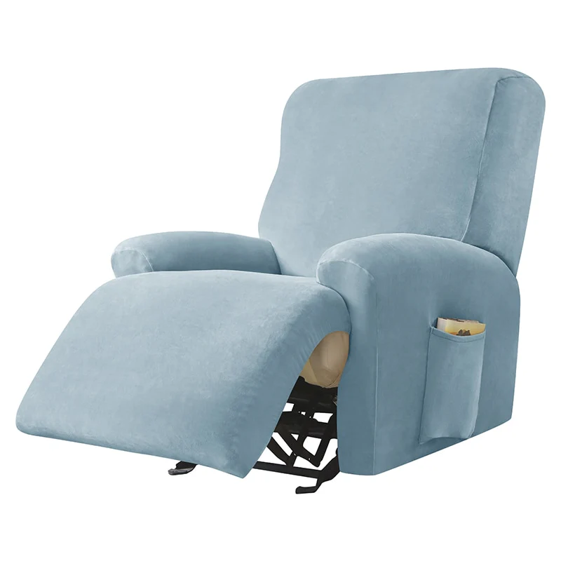 Velvet Stretch Sofa Cover Elastic Recliner Non-slip Furniture Chair Cover Protector Recliner Armchair Cover Home Decor - Image 13
