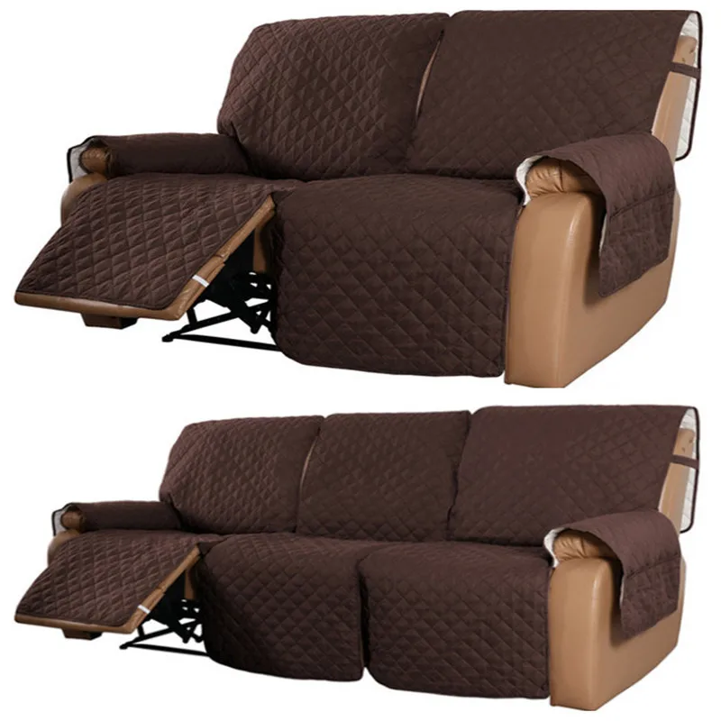 Water Repellent Recliner 2/3 Seaters Elastic Band Sofa Cover Pet Kid Anti- Scratch Armchair Covers Couch Towel Lounger Slipcover - Image 12