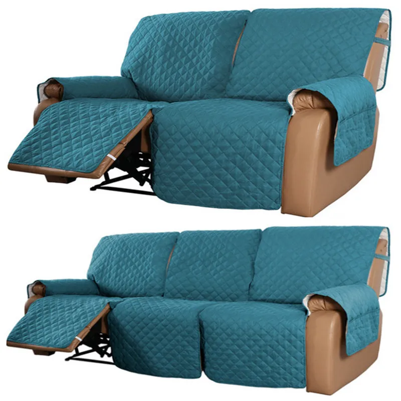 Water Repellent Recliner 2/3 Seaters Elastic Band Sofa Cover Pet Kid Anti- Scratch Armchair Covers Couch Towel Lounger Slipcover - Image 13