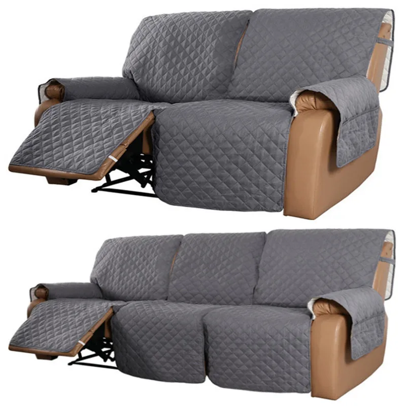 Water Repellent Recliner 2/3 Seaters Elastic Band Sofa Cover Pet Kid Anti- Scratch Armchair Covers Couch Towel Lounger Slipcover - Image 14