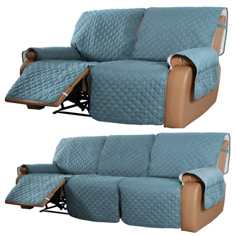 Water Repellent Recliner 2/3 Seaters Elastic Band Sofa Cover Pet Kid Anti- Scratch Armchair Covers Couch Towel Lounger Slipcover - Image 16
