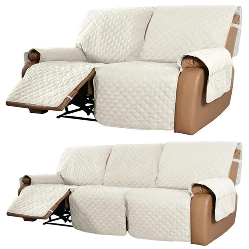 Water Repellent Recliner 2/3 Seaters Elastic Band Sofa Cover Pet Kid Anti- Scratch Armchair Covers Couch Towel Lounger Slipcover - Image 7