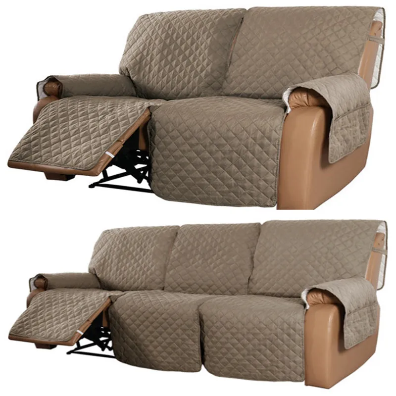 Water Repellent Recliner 2/3 Seaters Elastic Band Sofa Cover Pet Kid Anti- Scratch Armchair Covers Couch Towel Lounger Slipcover - Image 9