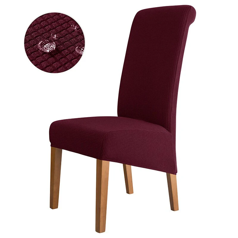 Waterproof Back Chair Cover for Dining Room Kitchen Wedding Home XL Size Chair Covers Anti-dirty Home Decor Seat Protectors - Image 11