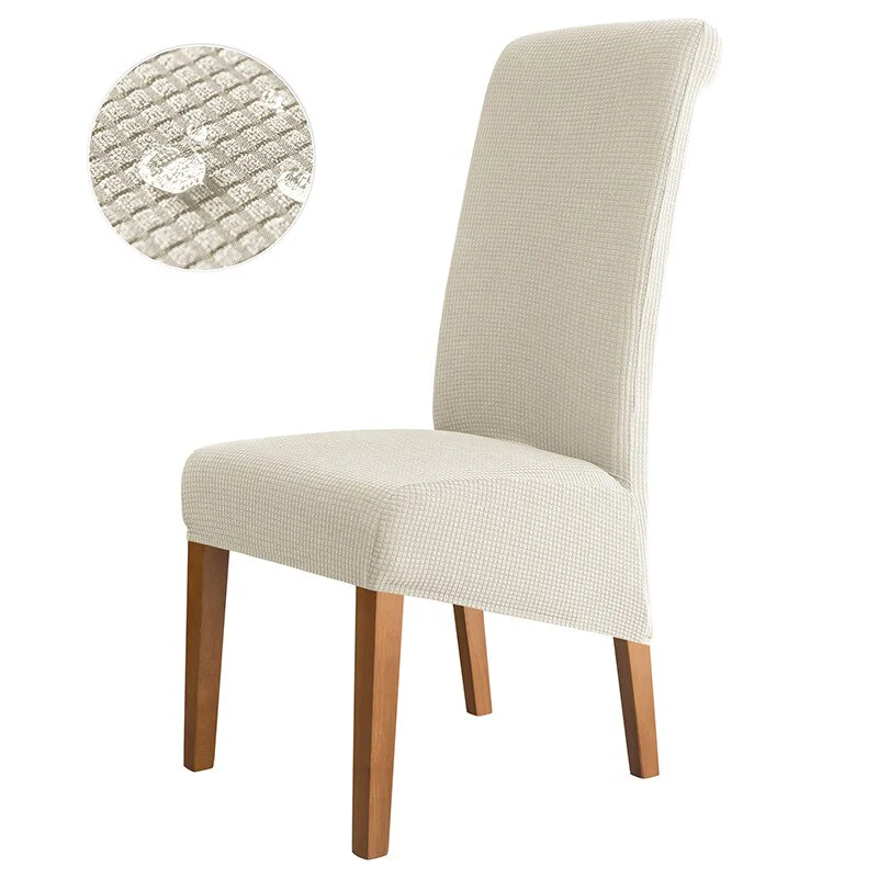 Waterproof Back Chair Cover for Dining Room Kitchen Wedding Home XL Size Chair Covers Anti-dirty Home Decor Seat Protectors - Image 17
