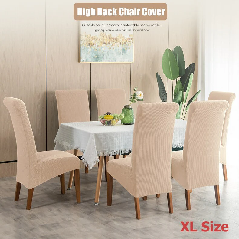 Waterproof Back Chair Cover for Dining Room Kitchen Wedding Home XL Size Chair Covers Anti-dirty Home Decor Seat Protectors - Image 4