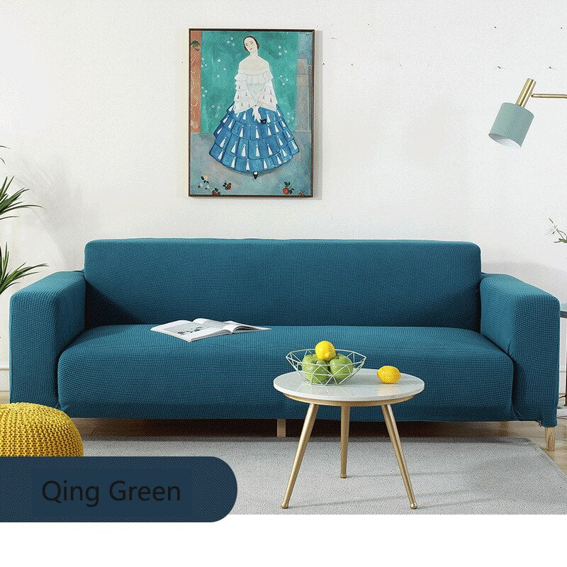 Waterproof/Dustproof Sofa Covers Couch Cover Fleece Solid Color Sectional Sofa Covers Elastic Stretch L Shape Sofa Seat Covering Settee - Image 22
