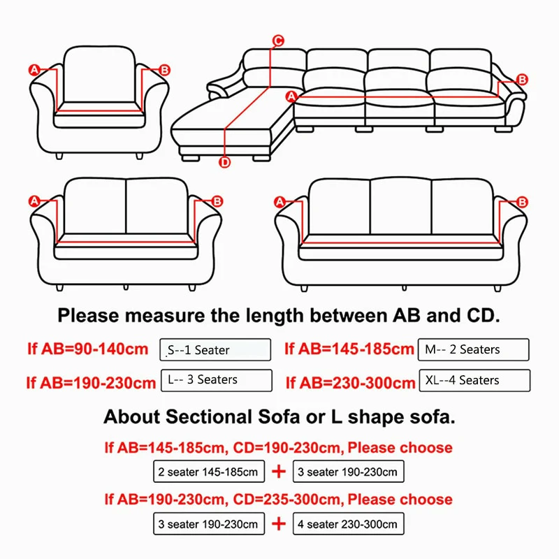 Waterproof/Dustproof Sofa Covers Couch Cover Fleece Solid Color Sectional Sofa Covers Elastic Stretch L Shape Sofa Seat Covering Settee - Image 3