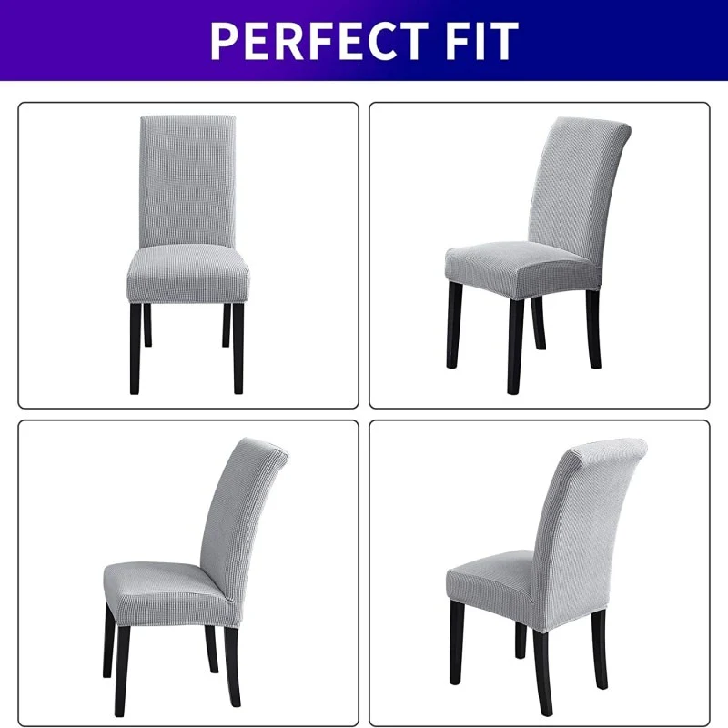 Waterproof Elastic Chair Covers For Dining Room Chair Cover Chair Cover Kitchen Wedding Hotel Banquet Protection Seat - Image 6
