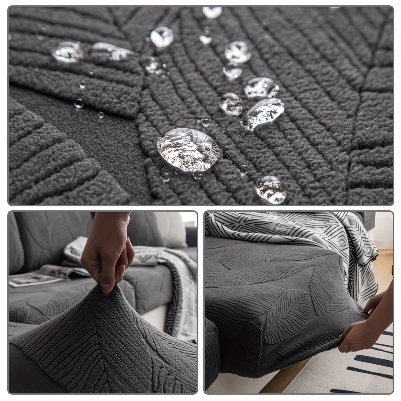 Waterproof Elastic Four Seasons Universal Stretch Sofa Seat Cushion Cover Simple Modern Style Non-slip Sofa Slipcover Couch Cover - Image 3