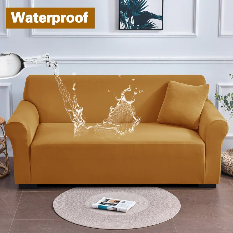 Waterproof Green Sofa Covers Elastic Thin Sofa  Slipcover for Living Room Pets Green Couch Covered 1/2/3/4 Seats - Image 18