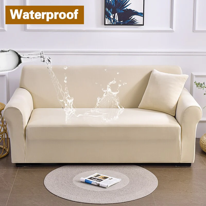 Waterproof Green Sofa Covers Elastic Thin Sofa  Slipcover for Living Room Pets Green Couch Covered 1/2/3/4 Seats - Image 20