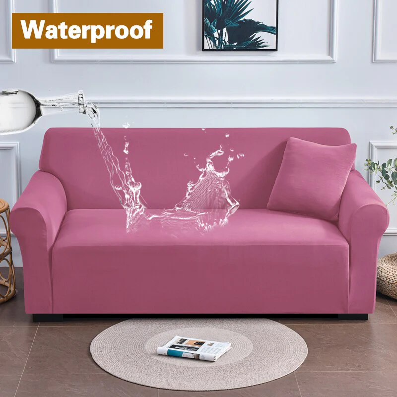 Waterproof Green Sofa Covers Elastic Thin Sofa  Slipcover for Living Room Pets Green Couch Covered 1/2/3/4 Seats - Image 21