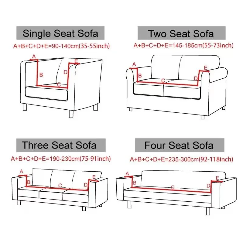 Waterproof Jacquard L Shaped Sofa Covers 1/2/3/4 Seats Solid Couch Slipcover Corner Sofa Cover Protector Bench Covers - Image 4