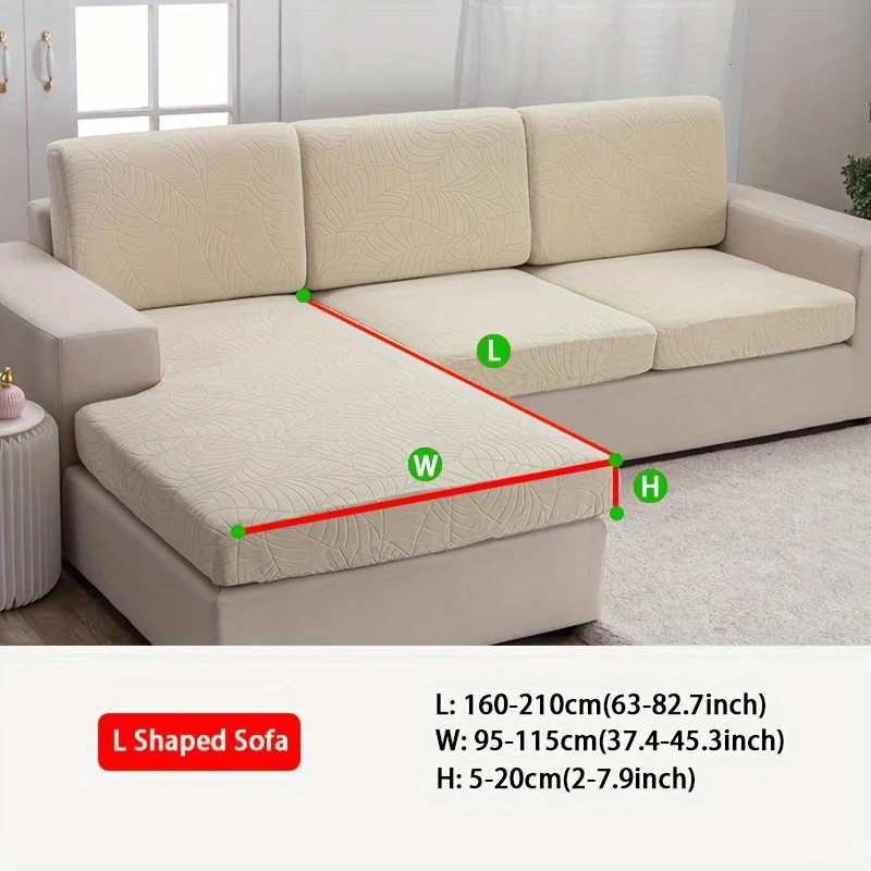 Waterproof Jacquard Sofa Cushion Cover Universal Modern Dustproof Sofa Seat Slipcover Anti Cat Scratch Retractale Washable Furniture Protector - Image 10