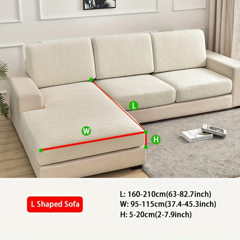 Waterproof Jacquard Sofa Cushion Cover Universal Modern Dustproof Sofa Seat Slipcover Anti Cat Scratch Retractale Washable Furniture Protector - Image 8