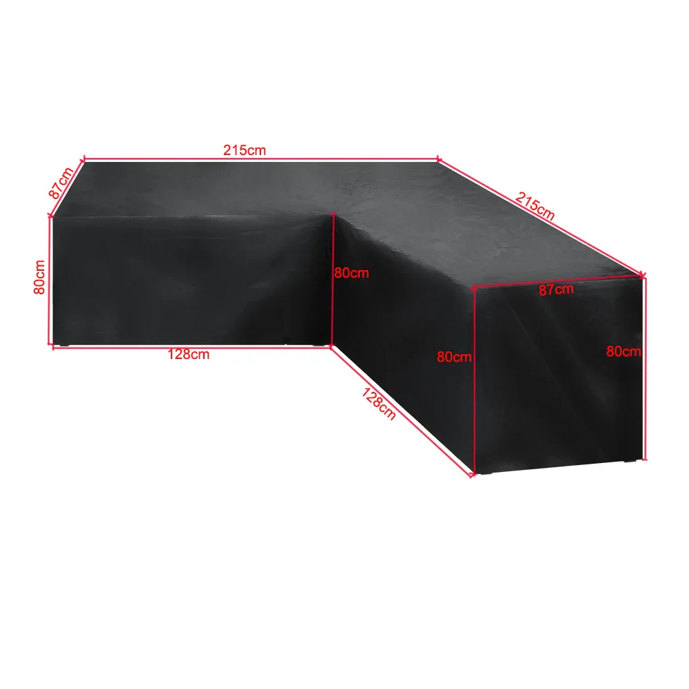 Waterproof Outdoor Patio Garden Furniture Covers L Shape Dustproof Table Chair Sofa Protective Cover Rain Snow Mildew Resistant - Image 12