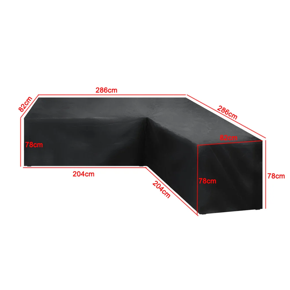 Waterproof Outdoor Patio Garden Furniture Covers L Shape Dustproof Table Chair Sofa Protective Cover Rain Snow Mildew Resistant - Image 14