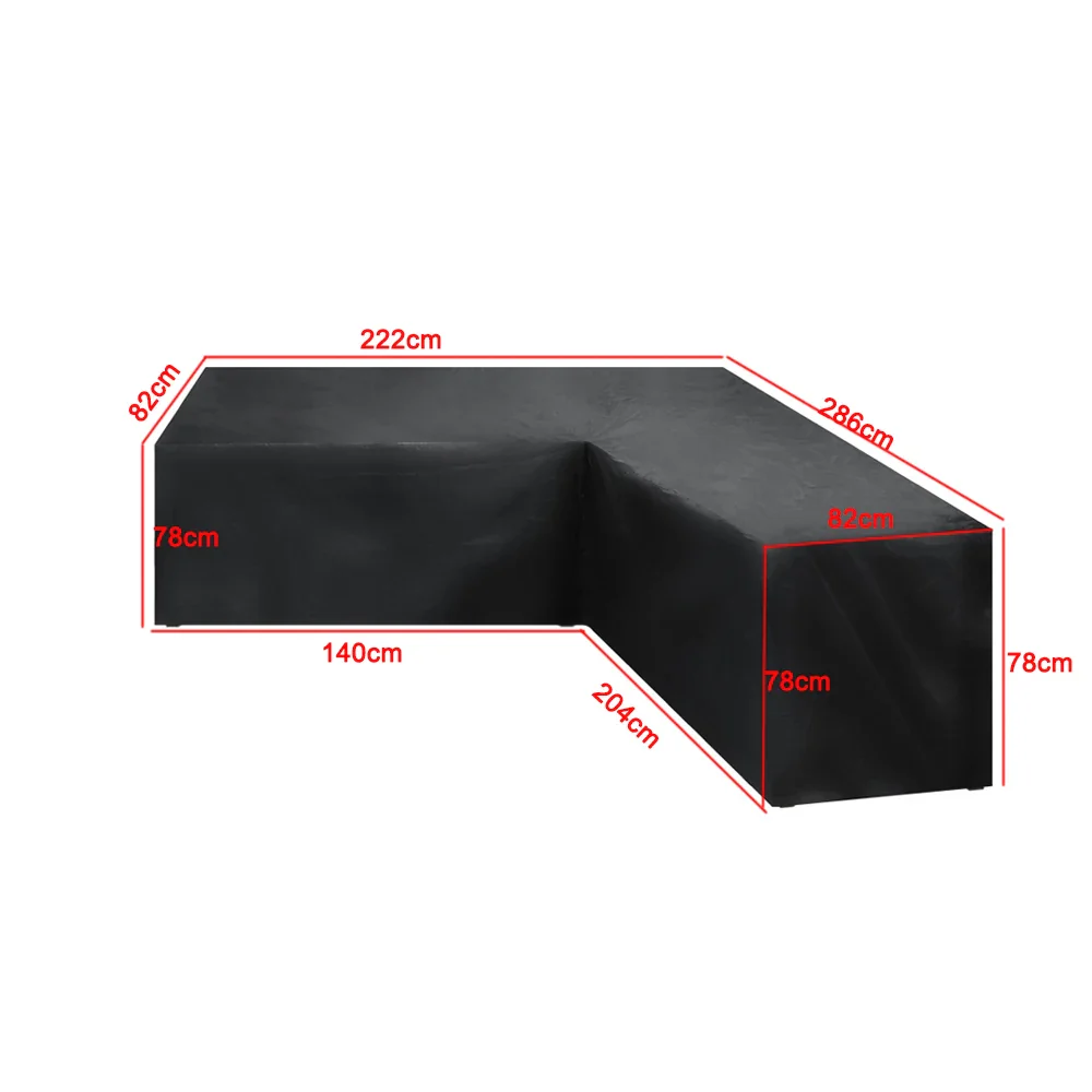 Waterproof Outdoor Patio Garden Furniture Covers L Shape Dustproof Table Chair Sofa Protective Cover Rain Snow Mildew Resistant - Image 16