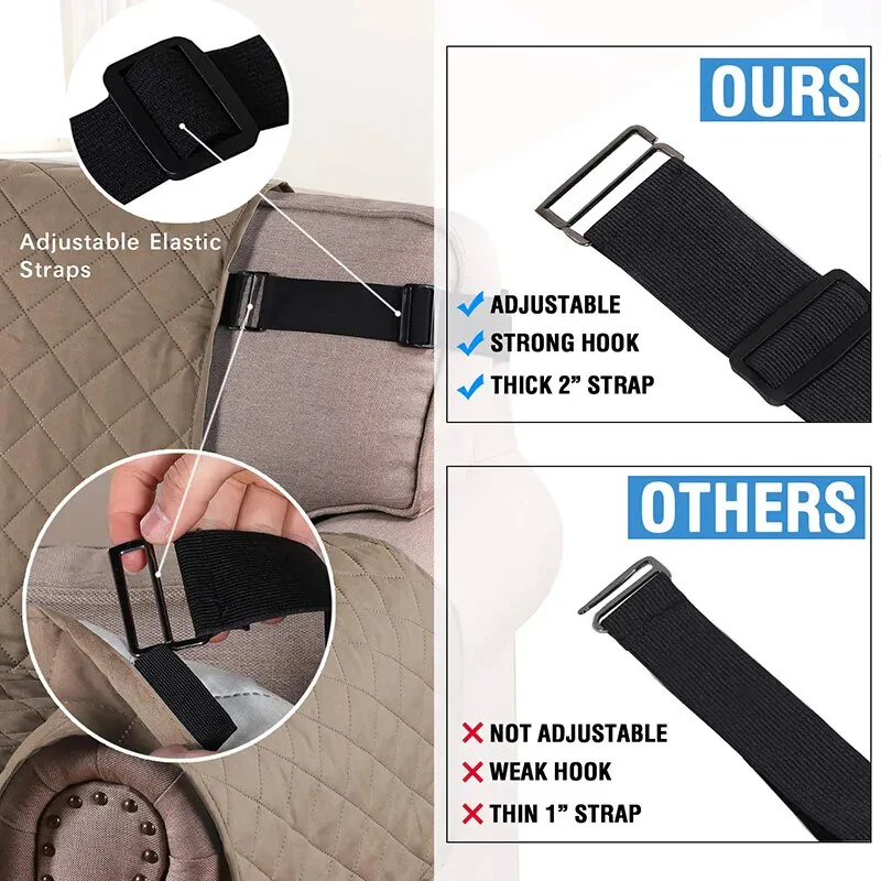 Waterproof Plaid Fabric Sofa Covers Anti-Slip Easy-going Sofa Cover Luxury Folding Living Room Sofas Slipcover For 1/2/3/4 Seat - Image 6