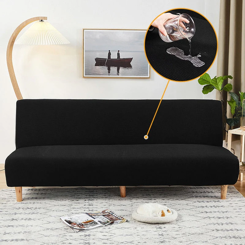Waterproof Sofa Bed Cover Armless Sofa Cover For Living Room Plaid Straight Sofa Cover Slipcover Futon Cover For Home - Image 13