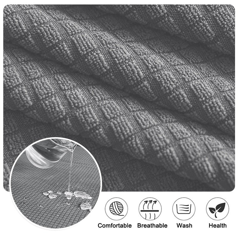 Waterproof Sofa Bed Cover Armless Sofa Cover For Living Room Plaid Straight Sofa Cover Slipcover Futon Cover For Home - Image 5