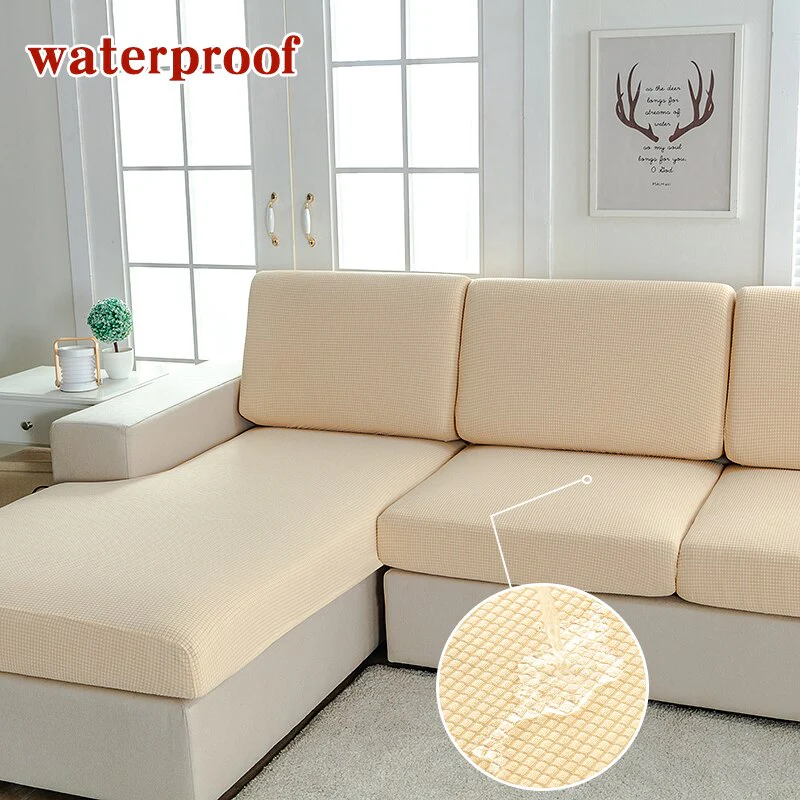 Waterproof Sofa Cushion Cover for Living Room Pets Kids Furniture Protector Seat Chair Covers Stretch Thicken Fabric Couch Cover - Image 11