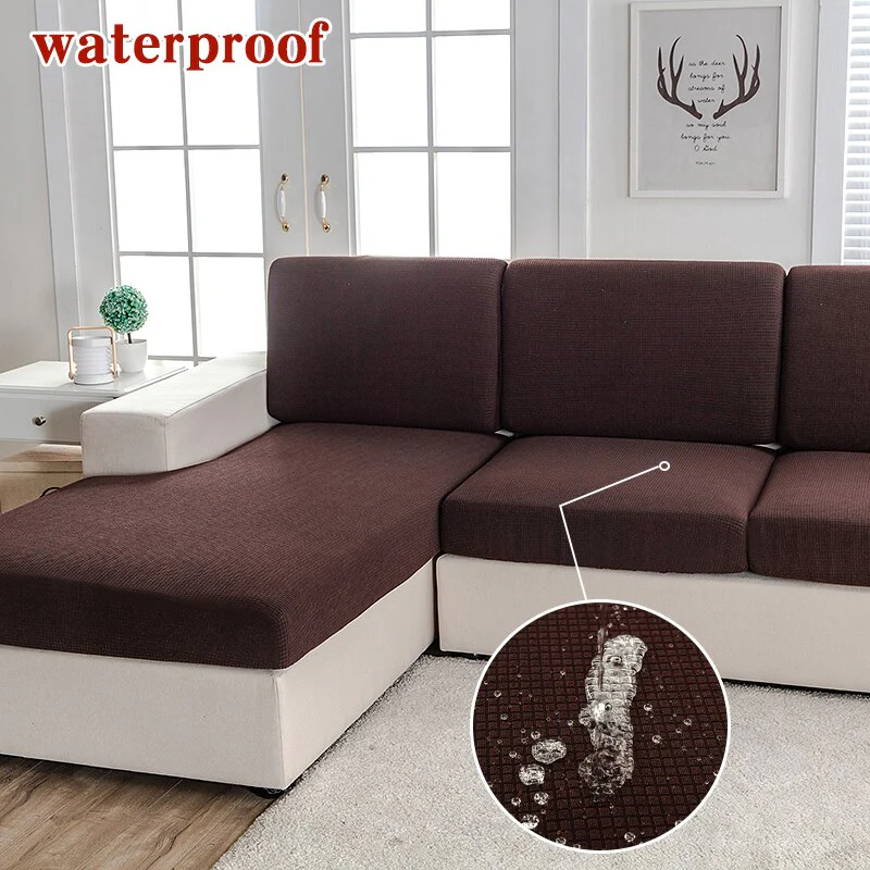 Waterproof Sofa Cushion Cover for Living Room Pets Kids Furniture Protector Seat Chair Covers Stretch Thicken Fabric Couch Cover - Image 14