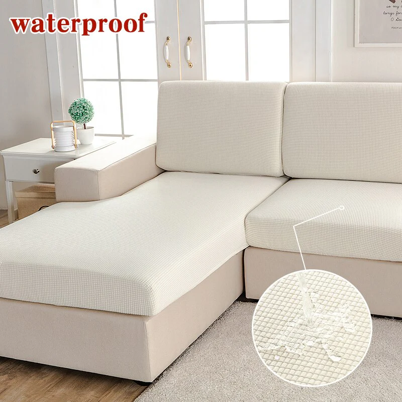 Waterproof Sofa Cushion Cover for Living Room Pets Kids Furniture Protector Seat Chair Covers Stretch Thicken Fabric Couch Cover - Image 8