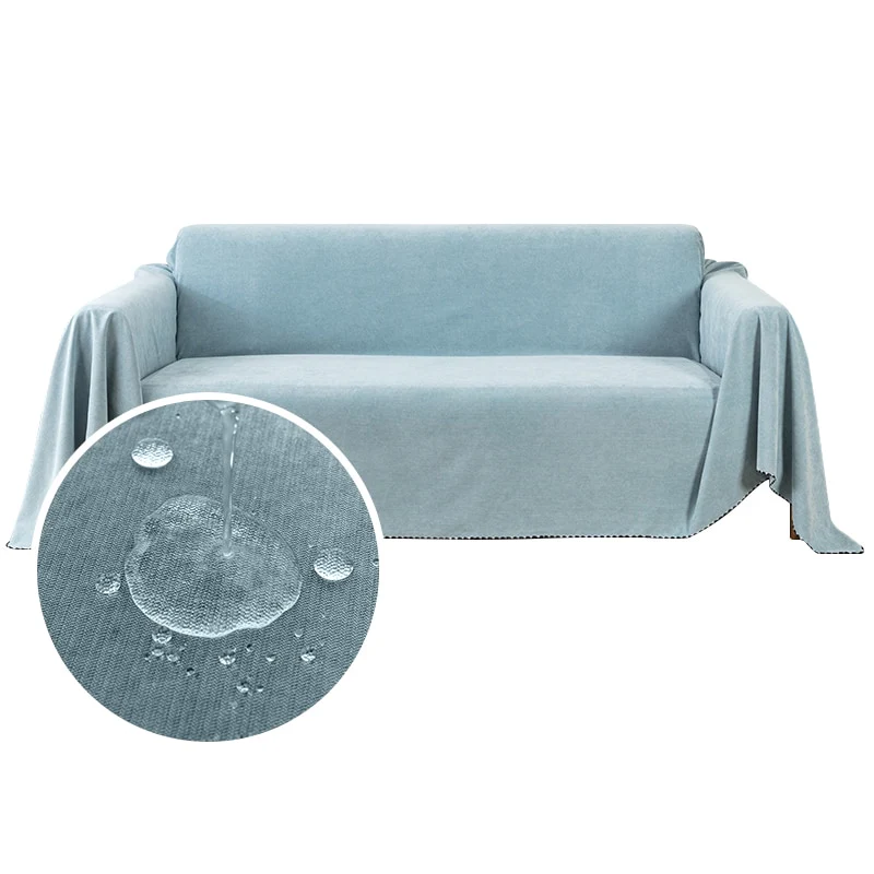 Waterproof Sofa Throw Cover Blanket Multipurpose Solid Color Furniture Cover Durable Fabric Dust-proof Anti-scratch - Image 10