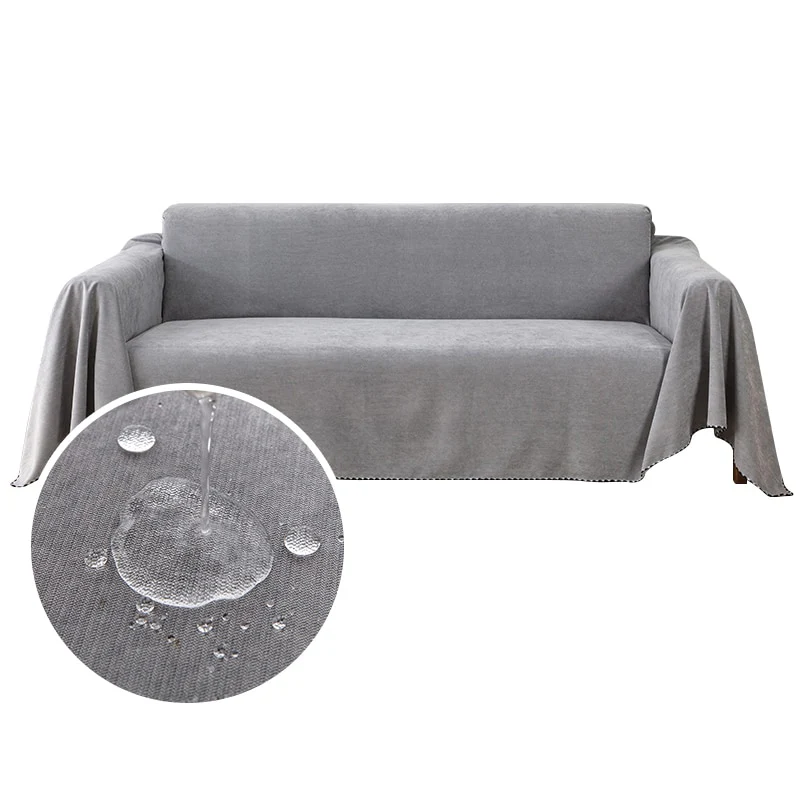 Waterproof Sofa Throw Cover Blanket Multipurpose Solid Color Furniture Cover Durable Fabric Dust-proof Anti-scratch - Image 12