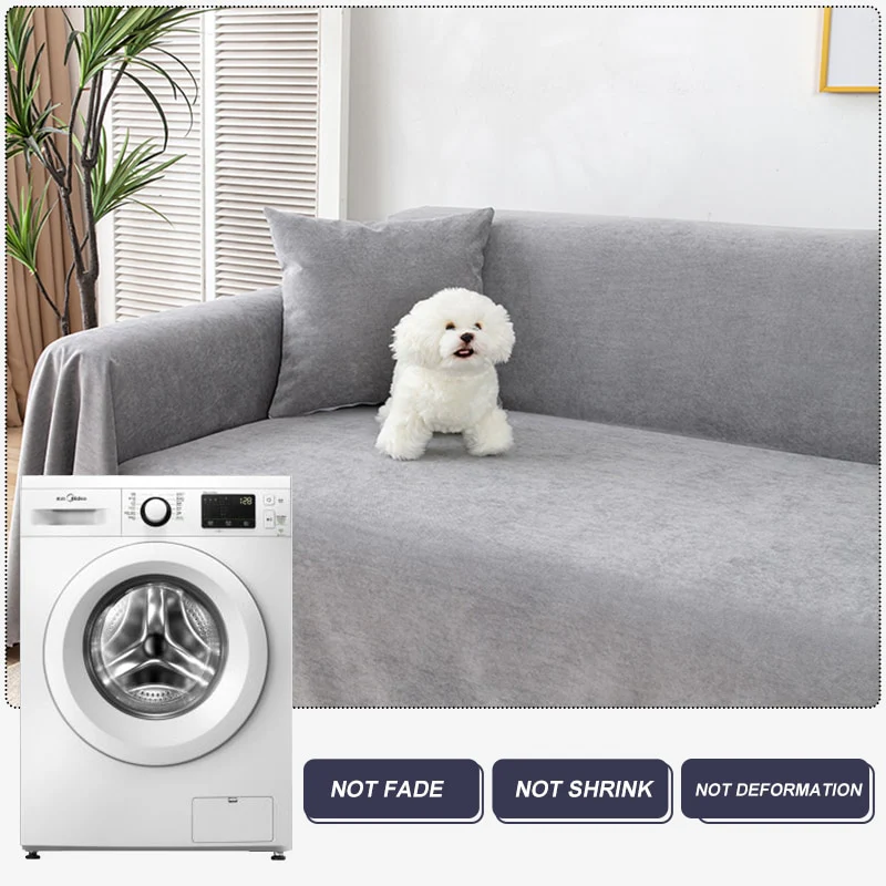 Waterproof Sofa Throw Cover Blanket Multipurpose Solid Color Furniture Cover Durable Fabric Dust-proof Anti-scratch - Image 4