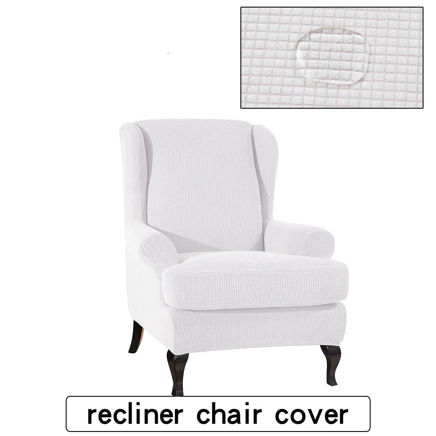 Waterproof Wing Back Chair Cover Arm King Back Chair Cover Elastic Armchair Wingback Sofa Chair Cover Stretch Protector - Image 7