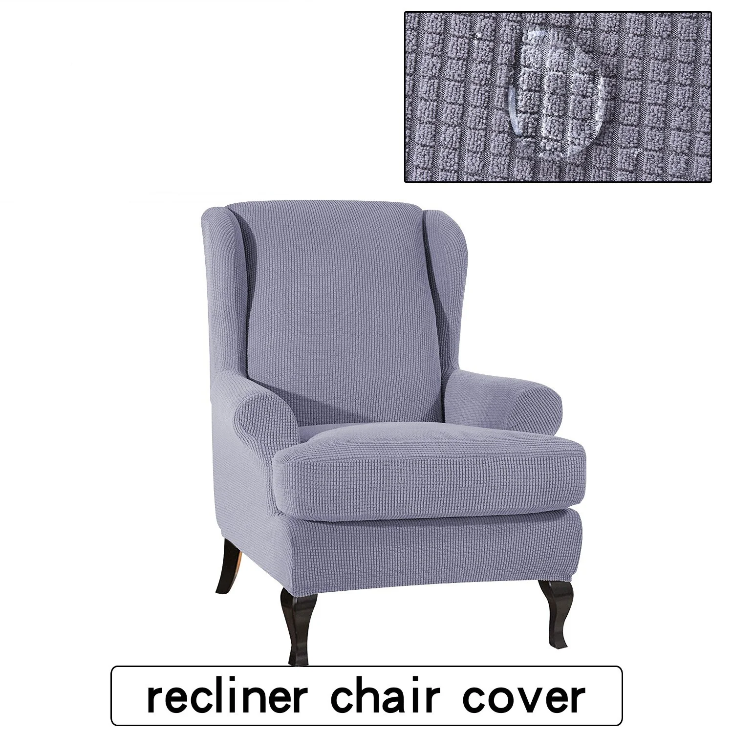 Waterproof Wing Back Chair Cover Arm King Back Chair Cover Elastic Armchair Wingback Sofa Chair Cover Stretch Protector - Image 9