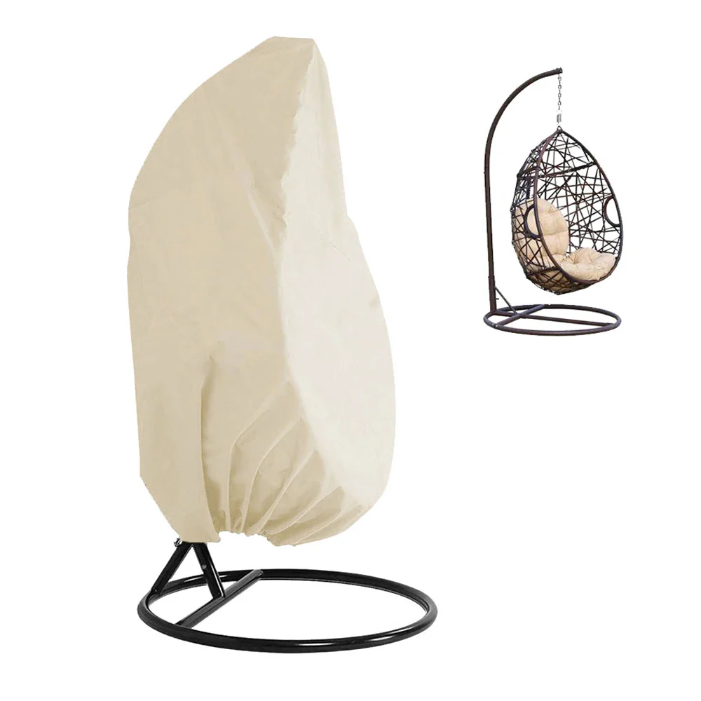Wicker Swing Seat Cover Waterproof Patio Egg Chair Covers Anti-UV Waterproof Rattan Seat Cover Weave - Image 8