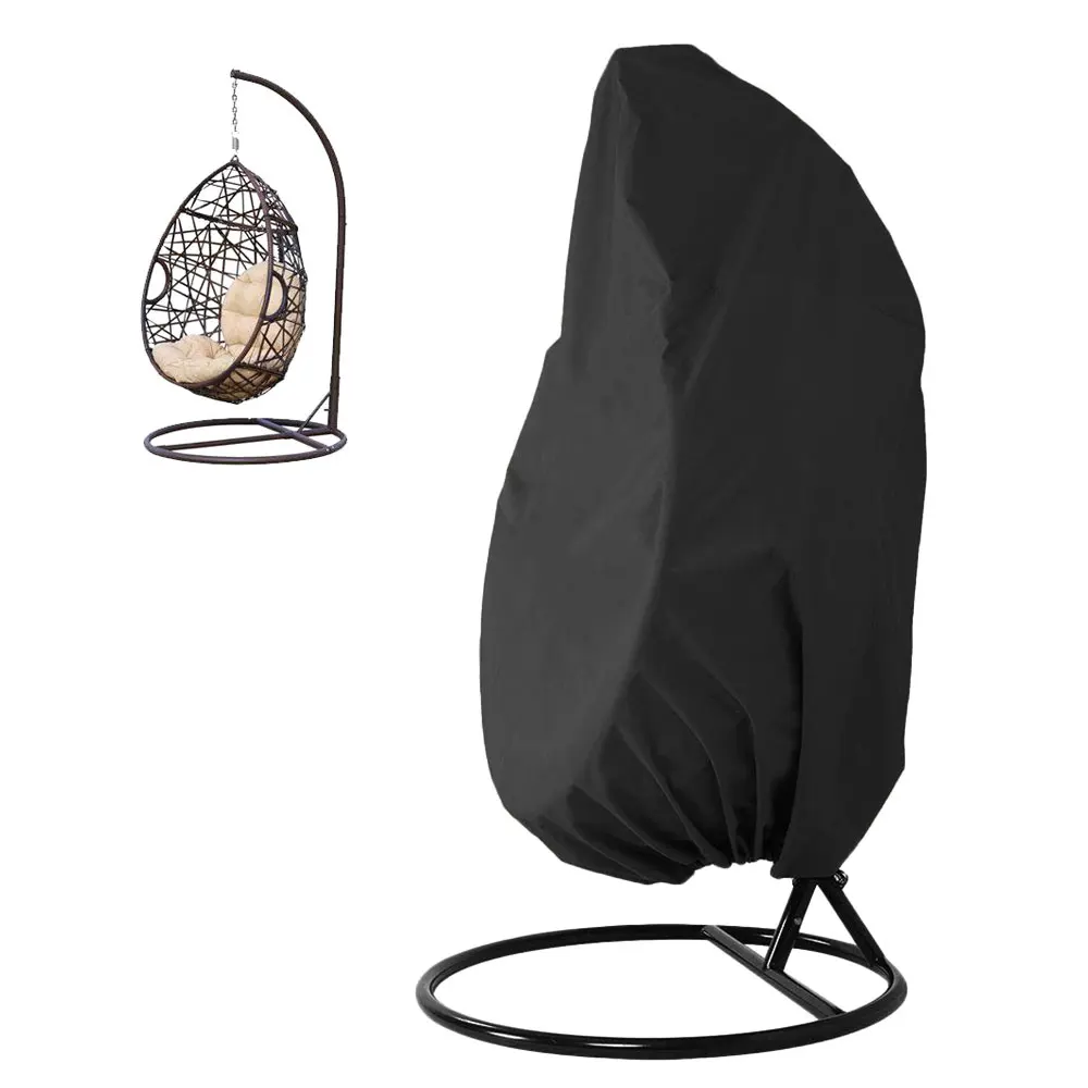 Wicker Swing Seat Cover Waterproof Patio Egg Chair Covers Anti-UV Waterproof Rattan Seat Cover Weave - Image 9